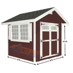 EZ-Fit Homestead 8x8 Shed Kit (ez_homestead88)