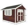 EZ-Fit Homestead 8x12 Panelized Wood Shed Kit (ez_homestead812)