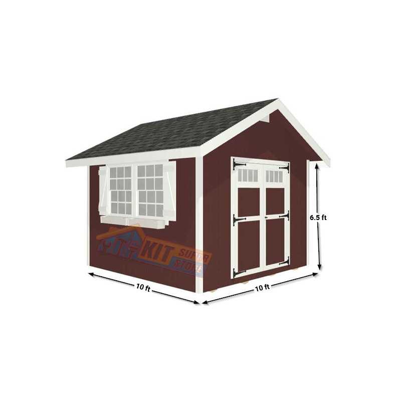 EZ-Fit Homestead 10x10 Shed Kit (ez_homestead1010)
