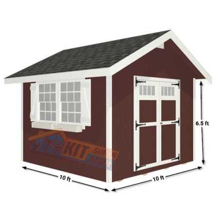 EZ-Fit Homestead 10x10 Shed Kit (ez_homestead1010)