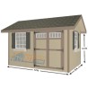 EZ-Fit Heritage 8x12 Outdoor Garden Wood Shed Kit (ez_heritage812)