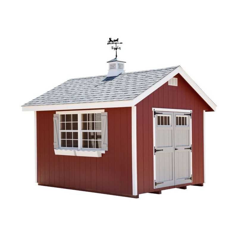 EZ-Fit Homestead 8x12 Panelized Wood Shed Kit (ez_homestead812)