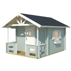 Palmako Lido 6x8 Wood Playhouse Kit with Terrace (284799)