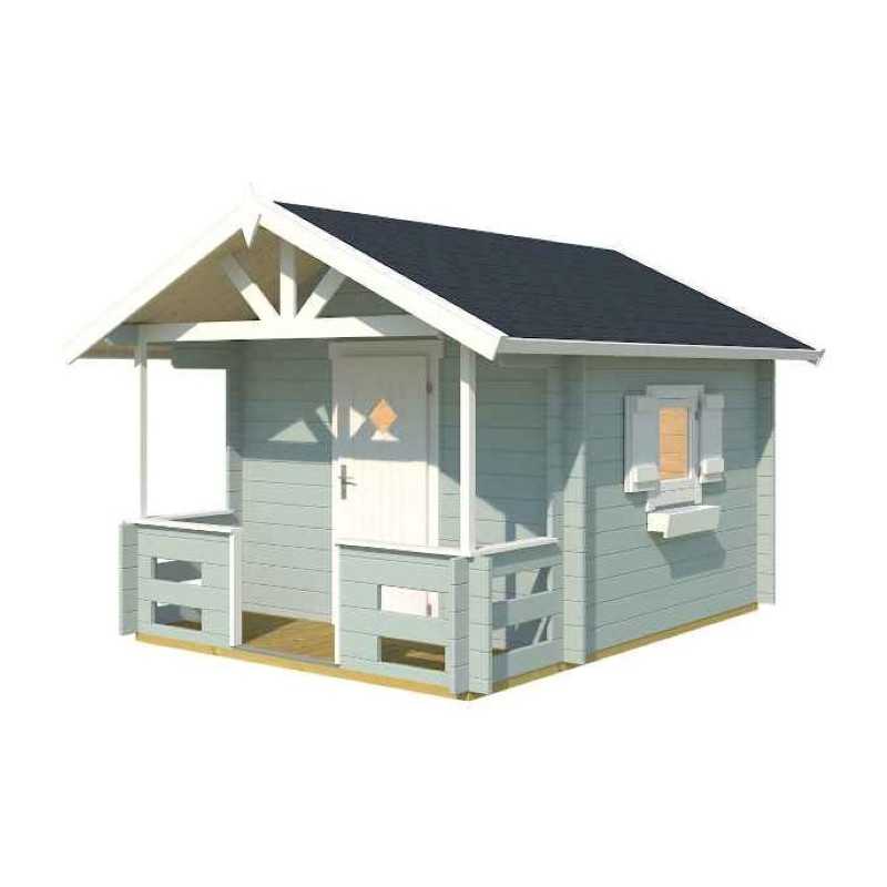 Palmako Lido 6x8 Wood Playhouse Kit with Terrace (284799)