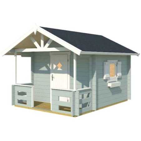 Palmako Lido 6x8 Wood Playhouse Kit with Terrace (284799)