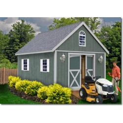Best Barns Belmont 12x16 Wood Storage Shed Kit (belmont_1216)