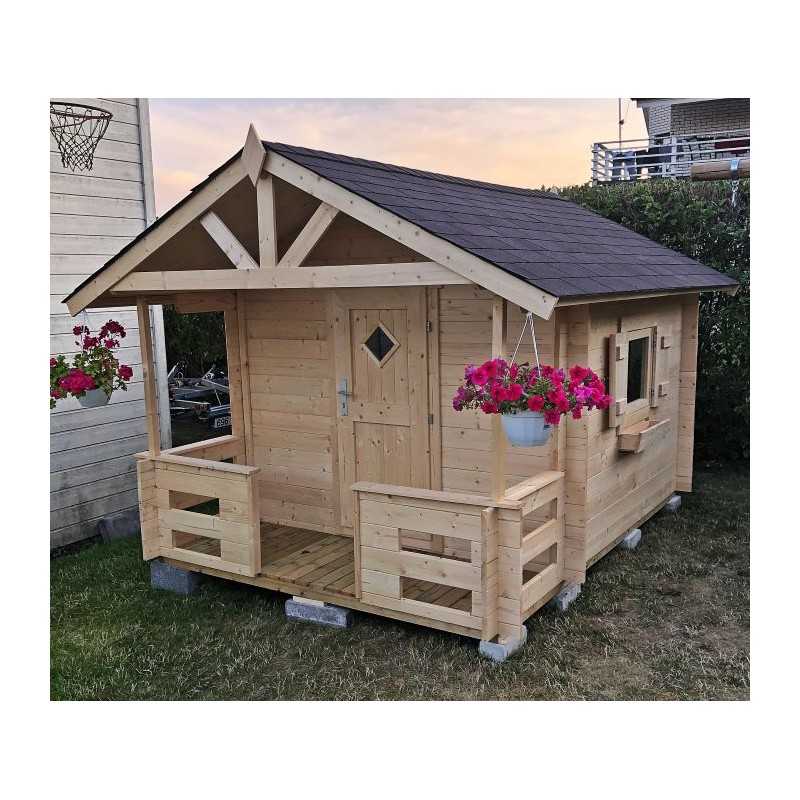 Lasita Lido 6x8 Wood Playhouse Kit with Terrace (284799)