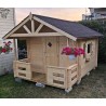 Lasita Lido 6x8 Wood Playhouse Kit with Terrace (284799)