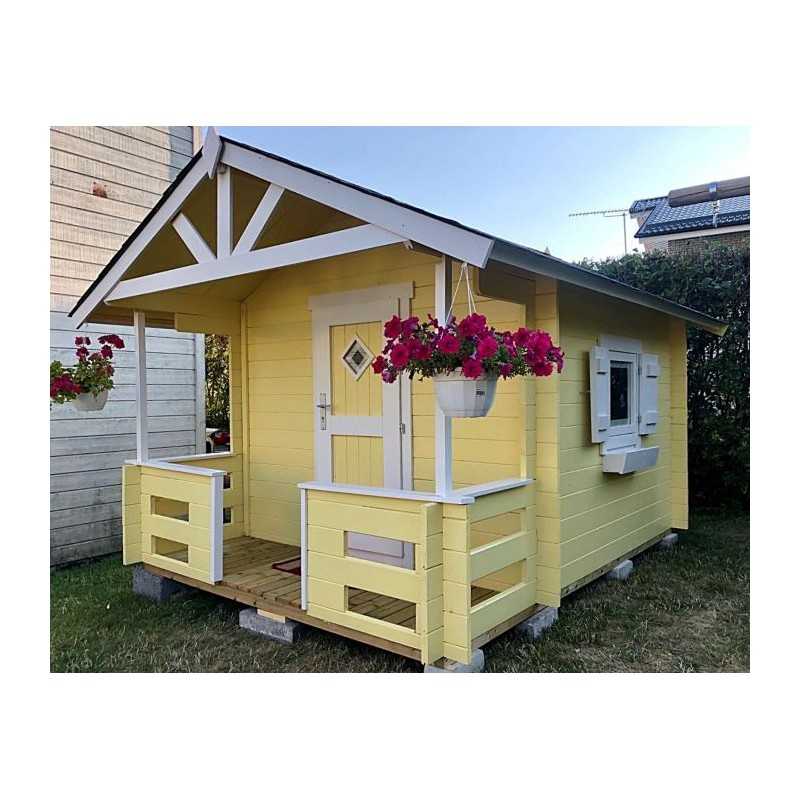 Palmako Lido 6x8 Wood Playhouse Kit with Terrace (284799)