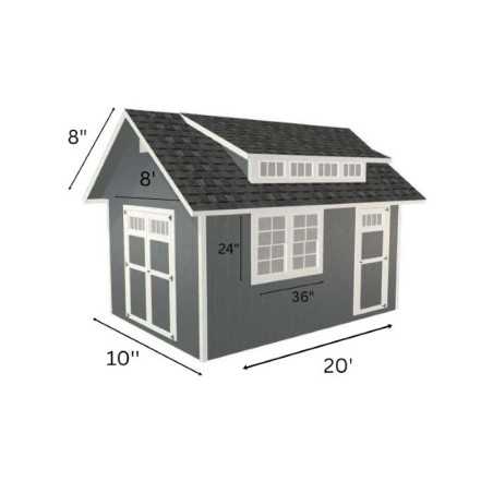 EZ-Fit Skyview 10x20 Panelized Storage Shed with Skylight Window (ez_skyview1020)