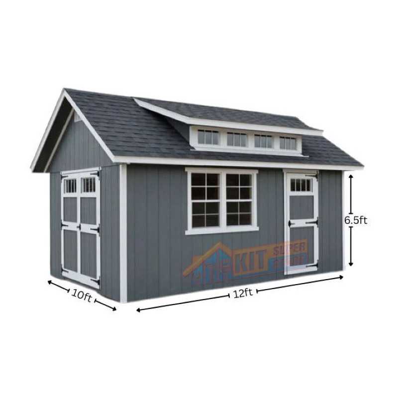 EZ-Fit Skyview 10x12 Panelized Storage Shed