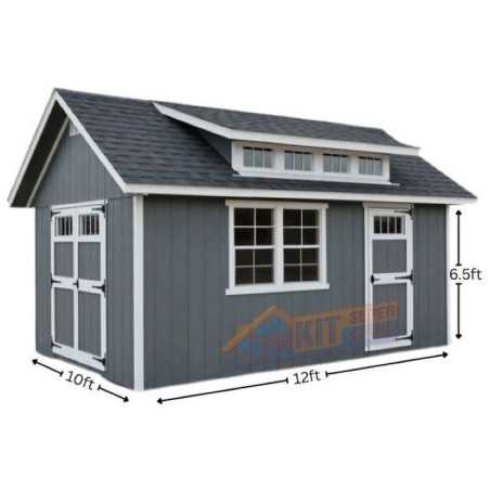 EZ-Fit Skyview 10x12 Panelized Storage Shed
