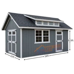 EZ-Fit Skyview 10x16 Panelized Storage Shed with Skylight Window (ez_skyview1016)