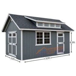 EZ-Fit Skyview 10x20 Panelized Storage Shed with Skylight Window (ez_skyview1020)