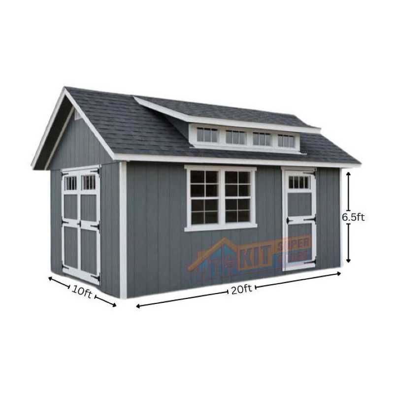 EZ-Fit Skyview 10x20 Panelized Storage Shed