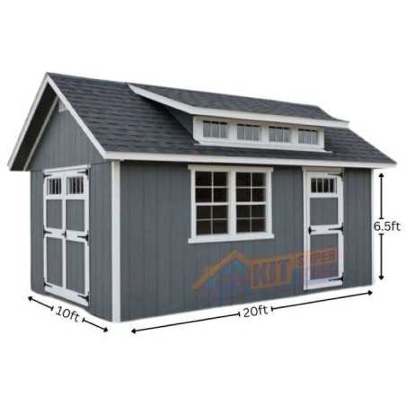 EZ-Fit Skyview 10x20 Panelized Storage Shed