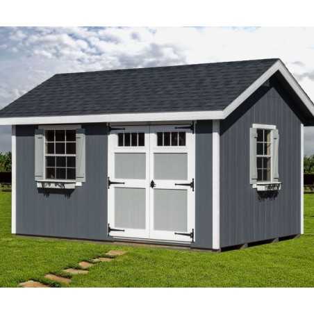 EZ-Fit Heritage 8x12 Outdoor Garden Wood Shed Kit (ez_heritage812)