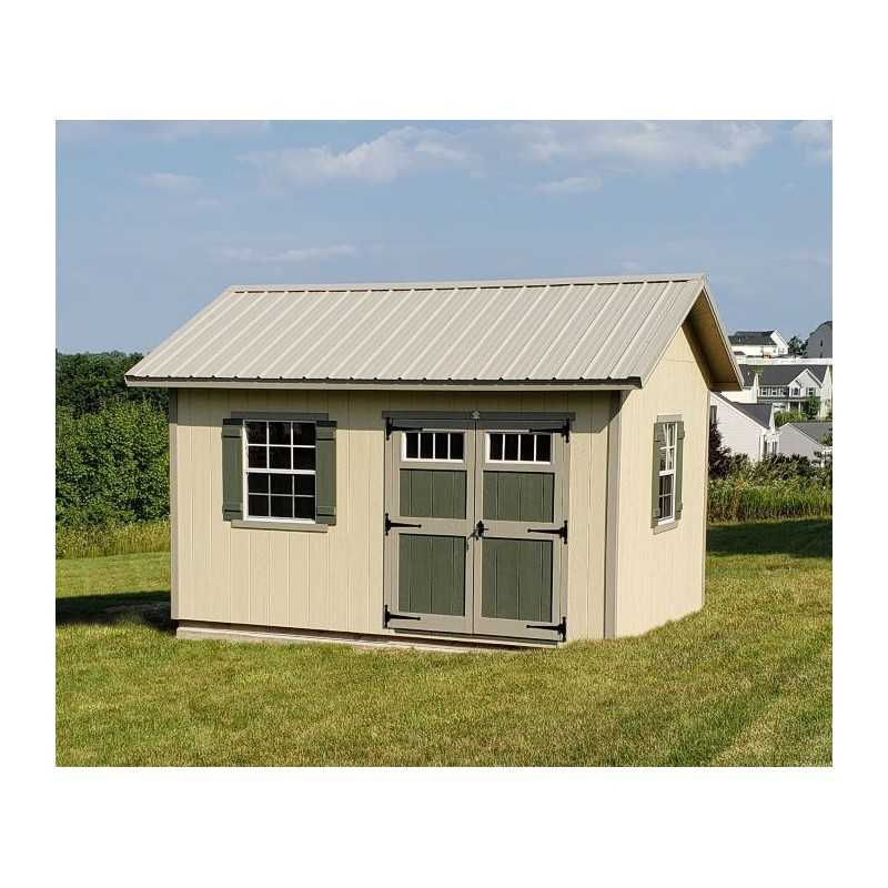 EZ-Fit Heritage 8x12 Outdoor Garden Wood Shed Kit (ez_heritage812)