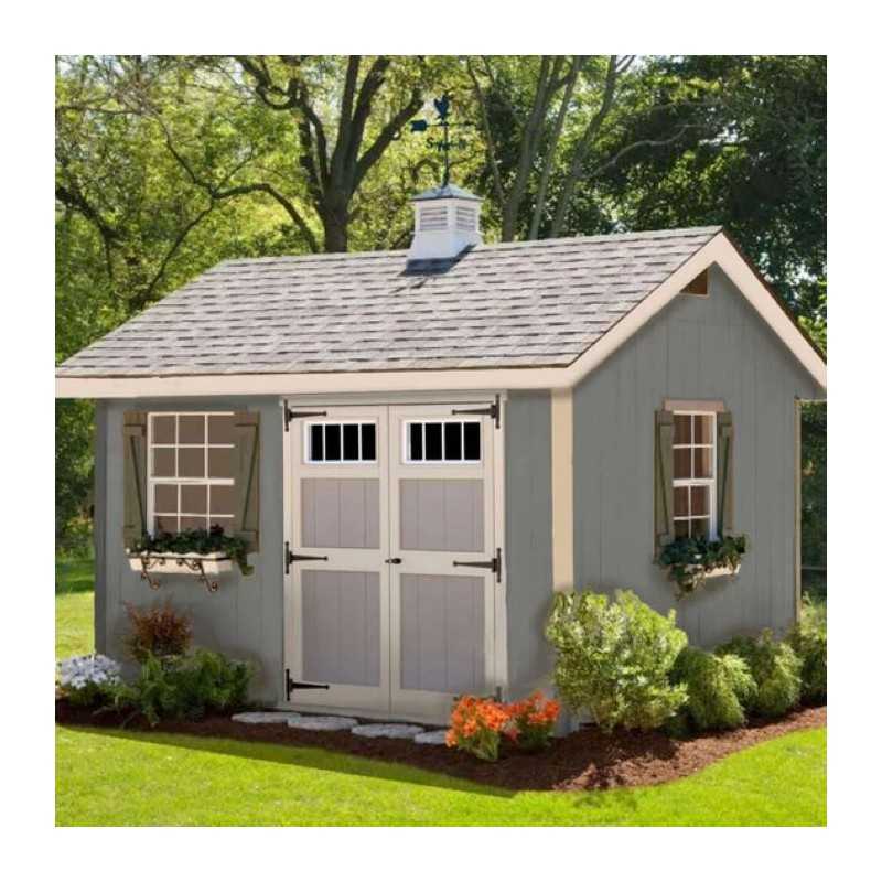 EZ-Fit Heritage 10x16 Outdoor Garden Wood Shed Kit (ez_heritage1016)