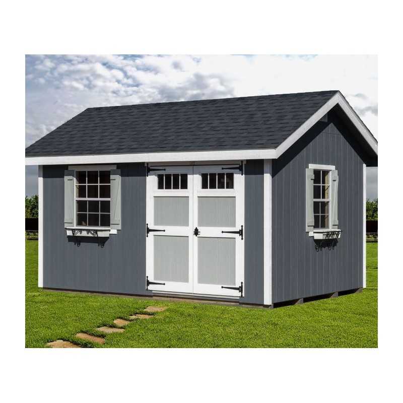 EZ-Fit Heritage 10x20 Outdoor Garden Wood Shed Kit (ez_heritage1020)
