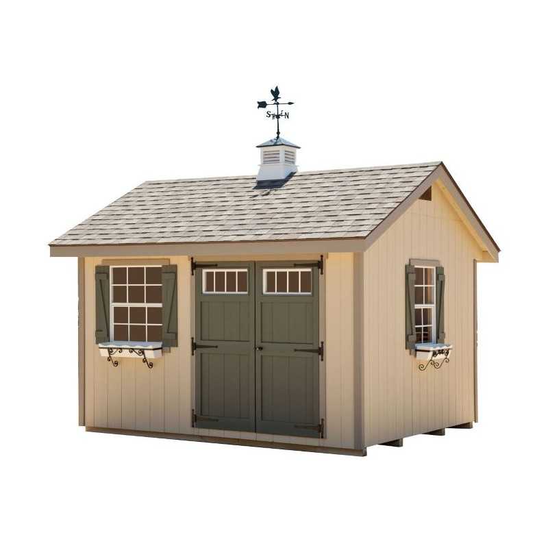 EZ-Fit Heritage 12x24 Outdoor Garden Wood Shed Kit (ez_heritage1224)
