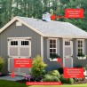 EZ-Fit Riverside 10x14 Wood Panelized Shed Kit (ez_riverside1014)