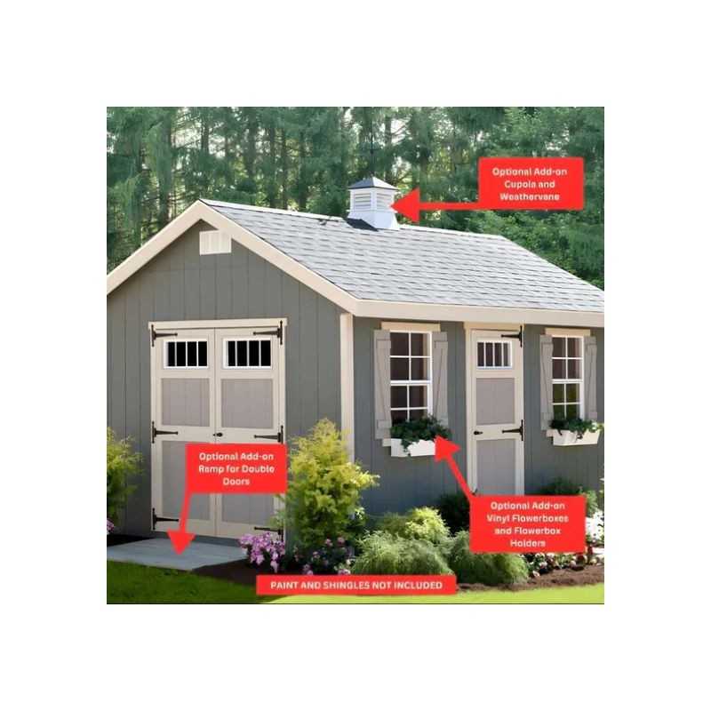 EZ-Fit Riverside 10x16 Wood Panelized Shed Kit (ez_riverside1016)