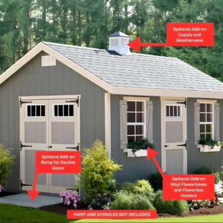EZ-Fit Riverside 10x16 Wood Panelized Shed Kit (ez_riverside1016)