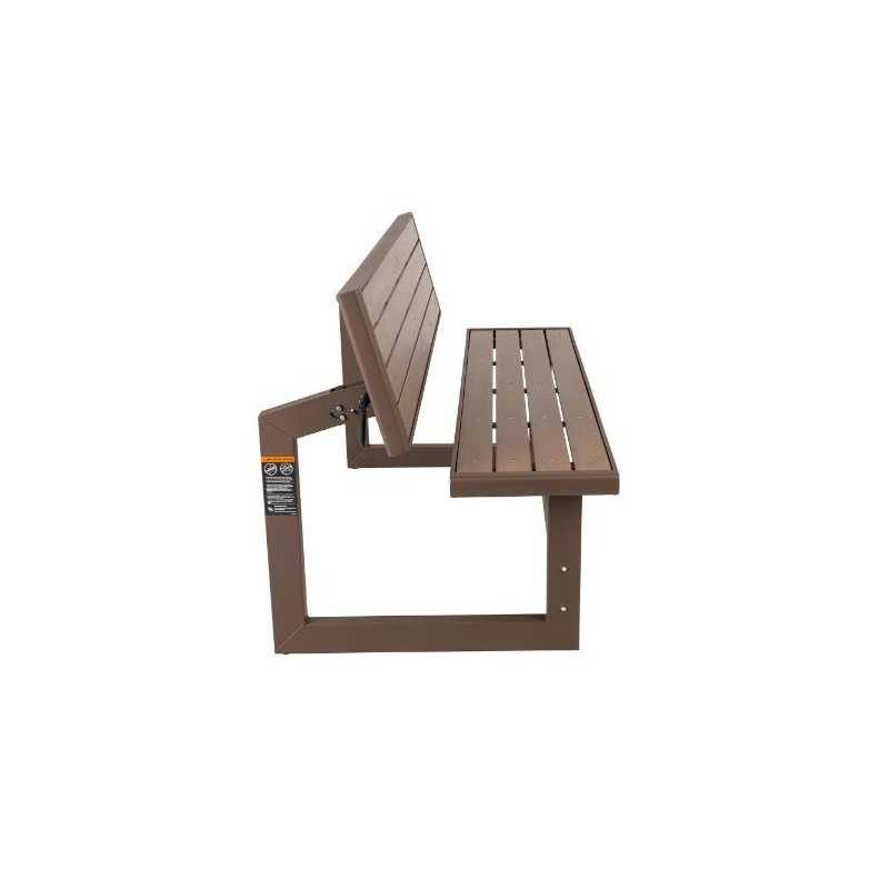 Lifetime Convertible Bench - Mocha Brown (60139)