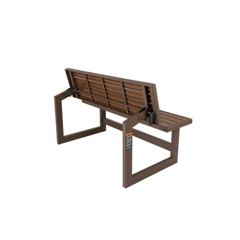 Lifetime Convertible Bench - Mocha Brown (60139)