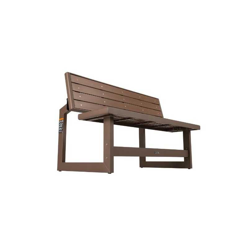 Lifetime Convertible Bench - Mocha Brown (60139)