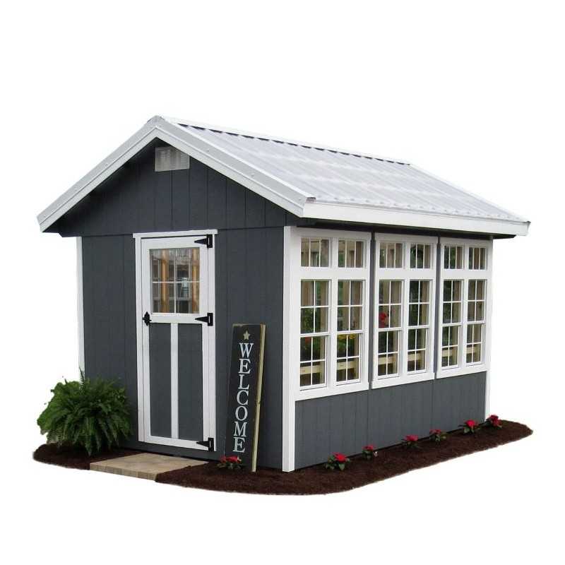 EZ-Fit 8x10 Panelized Greenhouse Shed Kit (ez_greenhouse810)