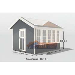 EZ-Fit 10x12 Panelized Greenhouse Shed Kit (ez_greenhouse1012)