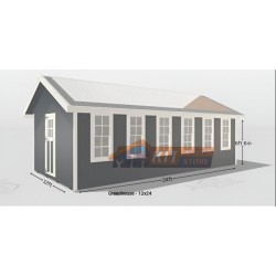 EZ-Fit 12x24 Panelized Greenhouse Shed Kit (ez_greenhouse1224)