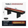 Hathaway Avenger 9-ft Shuffleboard Table - Black Finish (BG1203)