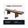 Hathaway Challenger 9-ft Shuffleboard Table - Walnut Finish (BG1205)