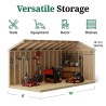 Little Cottage Co. Classic Workshop 8x16 Wood Storage Shed Kit (8x16 CWS-PC)