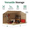 Little Cottage Co. Classic Workshop 10x14 Wood Storage Shed Kit (10x14 CWS-PC)