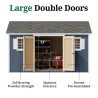 Little Cottage Co. Classic Workshop 12x14 Wood Storage Shed Kit (12x14 CWS-PC)