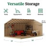 Little Cottage Co. Classic Workshop 12x18 Wood Storage Shed Kit (12x18 CWS-PC)