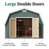 Little Cottage Co. Classic Gambrel 12x14 Wood Barn Shed Kit w/ 4' Sidewall (12x14 CGB-4-PC)