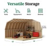 Little Cottage Co. Classic Gambrel 12x14 Wood Barn Shed Kit w/ 4' Sidewall (12x14 CGB-4-PC)