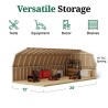 Little Cottage Co. Classic Gambrel 12x24 Wood Barn Wood Shed Kit w/ 4' Sidewall (12x24 CGB-4-PC)
