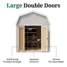 Little Cottage Co. Classic Gambrel 8x12 Wood Barn Shed Kit w/ 6' Sidewall (8x12 CGB-6-PC)