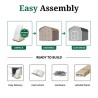 Little Cottage Co. Classic Gambrel 8x16 Wood Barn Shed Kit w/ 6' Sidewall (8x16 CGB-6-PC)