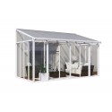 Palram 10x14 San Remo Patio Enclosure Kit w/ Screen Doors  - White  (HG9066) 