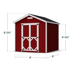 Little Cottage Co Classic Gable Wood 8x8 Storage Shed Kit (8x8 CGS-PC)
