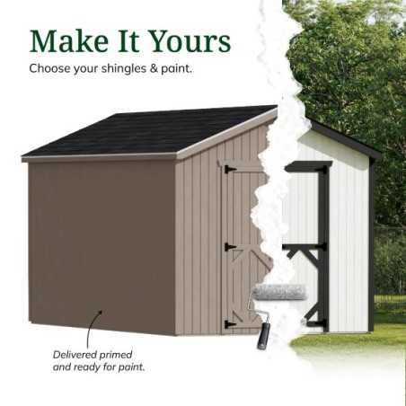 Little Cottage Co Classic Gable 8x16 Storage Shed Kit (8x16 CGS-PC)