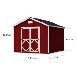 Little Cottage Co Classic Gable 10x12 Storage Shed Kit (10x12 CGS-PC)