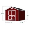 Little Cottage Co. Classic Gable 10x12 Wood Storage Shed Kit (10x12 CGS-PC)